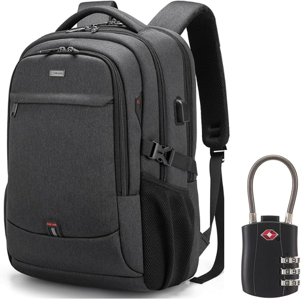Sac à dos de voyage pour ordinateur portable étanche | Antivol | Voyage étanche | PackSmart