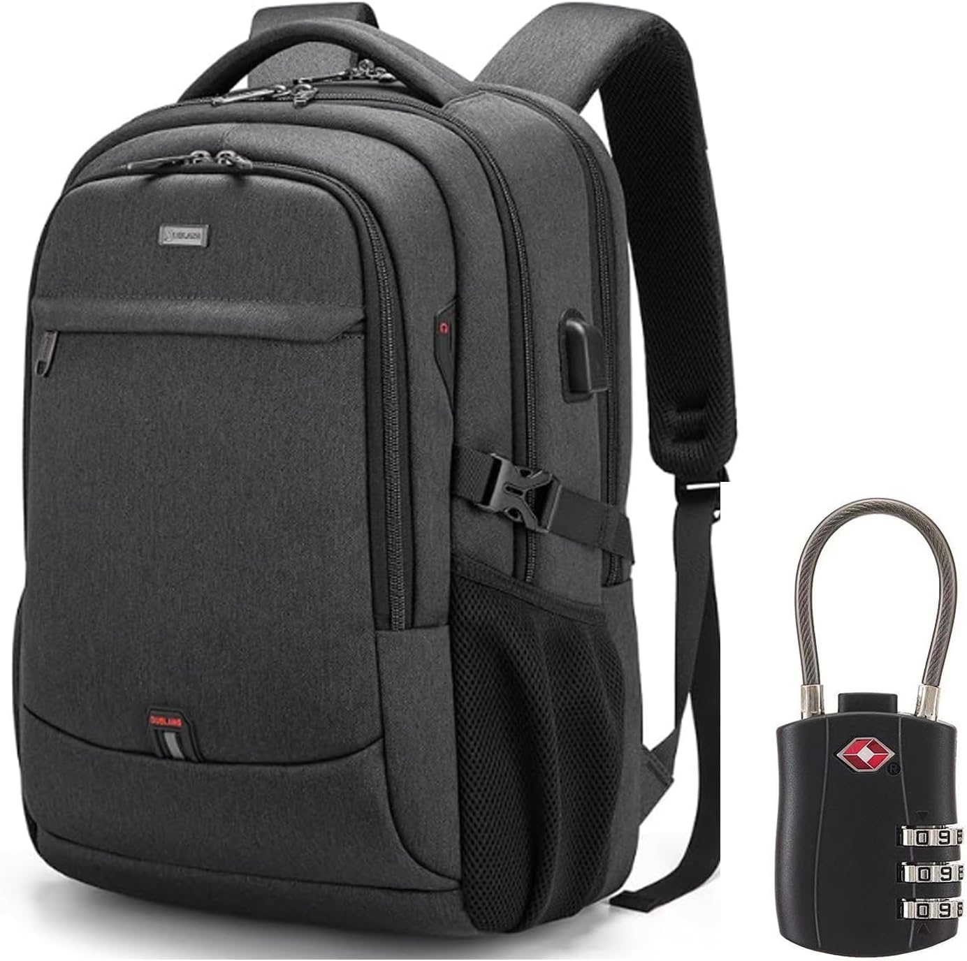 Sac à dos de voyage pour ordinateur portable étanche | Antivol | Voyage étanche | PackSmart