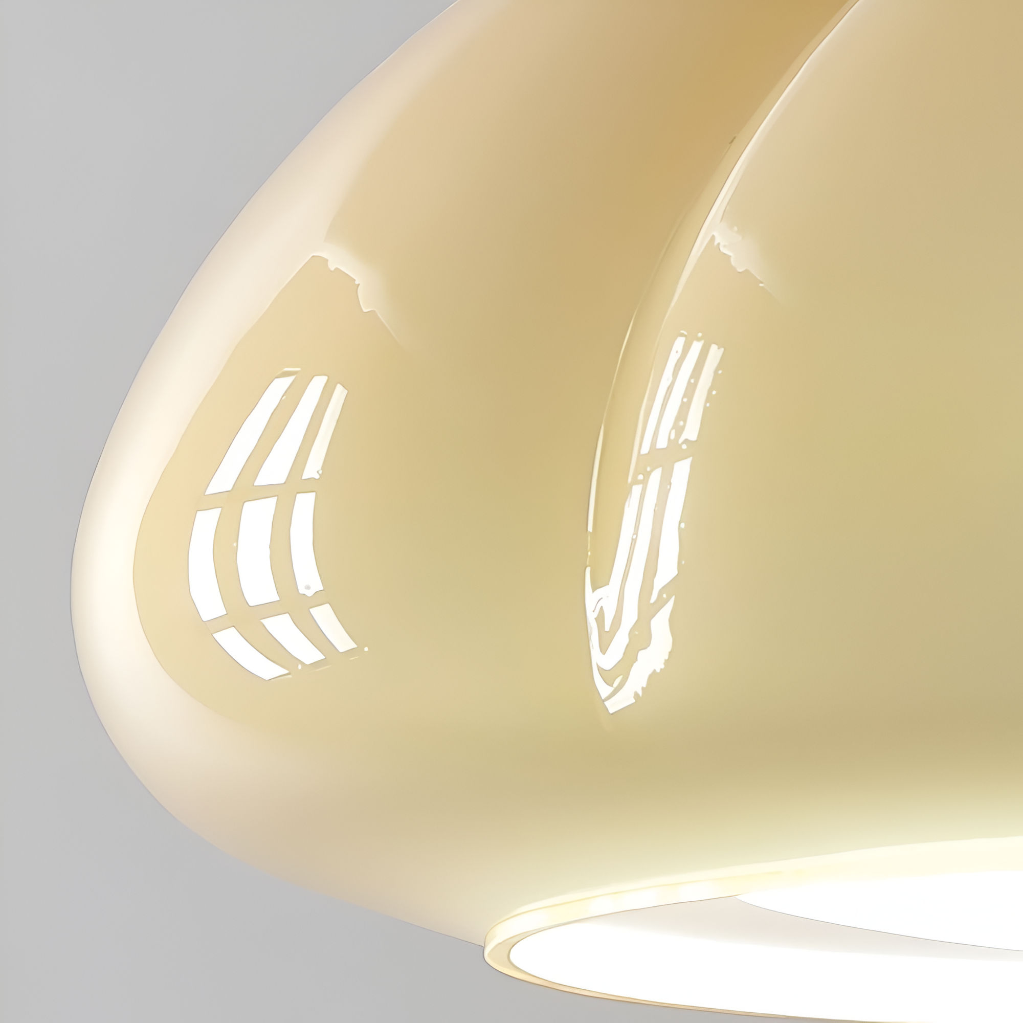 Suspension en verre et bois – lampe rétro au design nordique