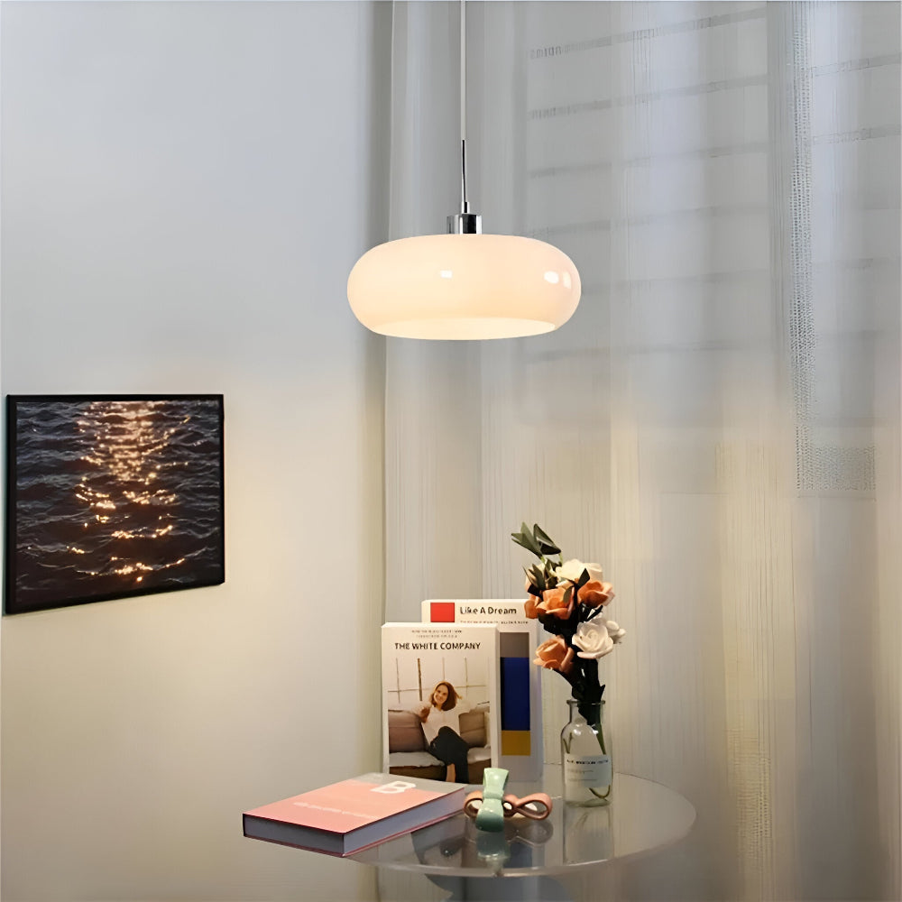 CircaForma Pendel – Lampe à suspension en verre Bauhaus rétro moderne au design circulaire