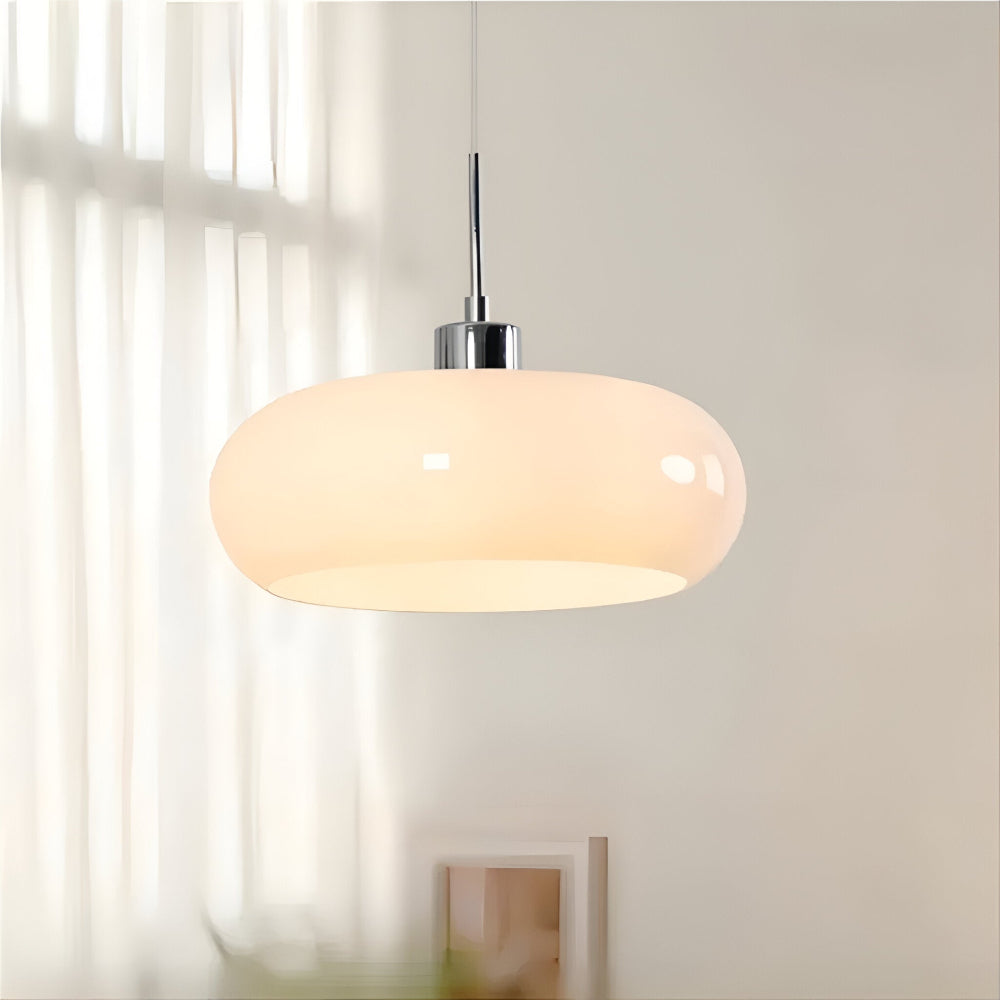 CircaForma Pendel – Lampe à suspension en verre Bauhaus rétro moderne au design circulaire