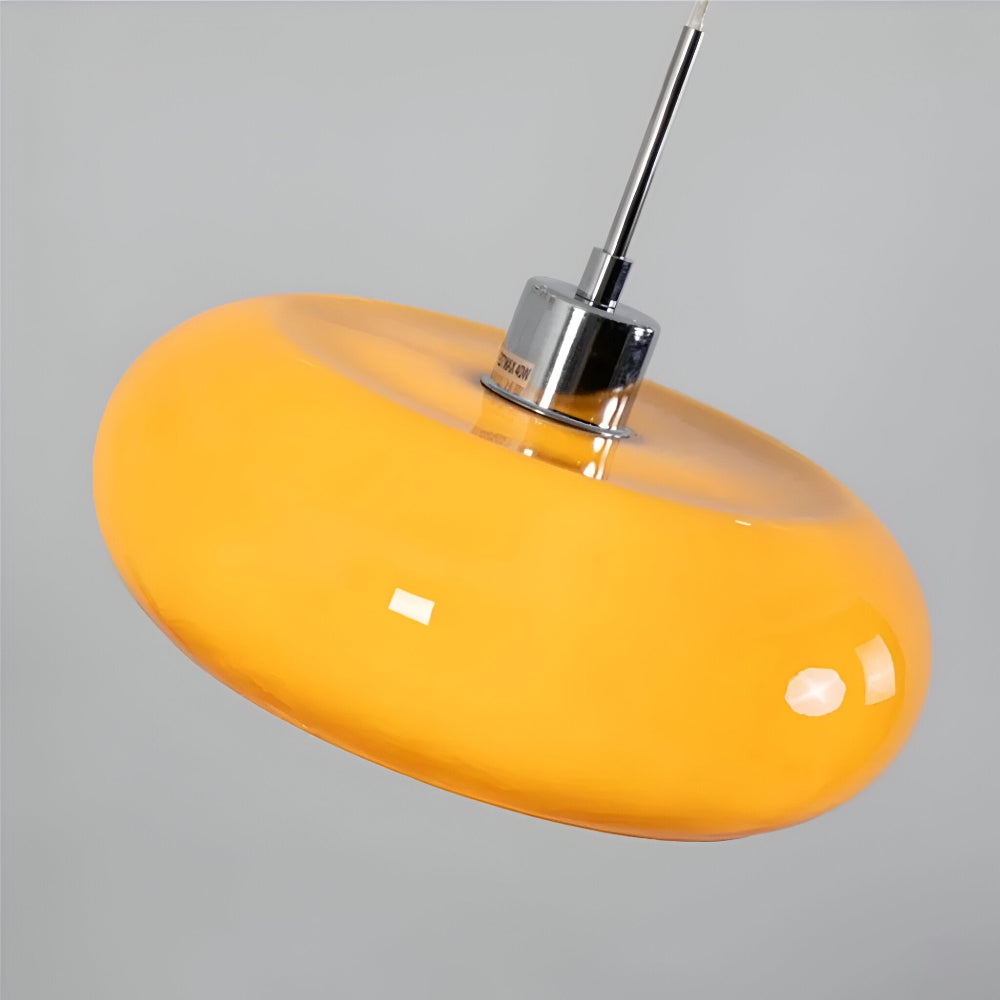CircaForma Pendel – Lampe à suspension en verre Bauhaus rétro moderne au design circulaire