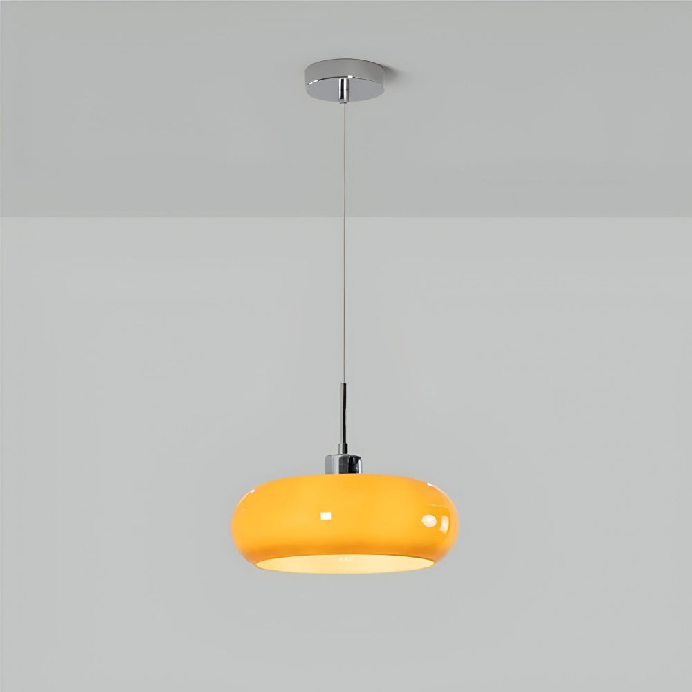 CircaForma Pendel – Lampe à suspension en verre Bauhaus rétro moderne au design circulaire