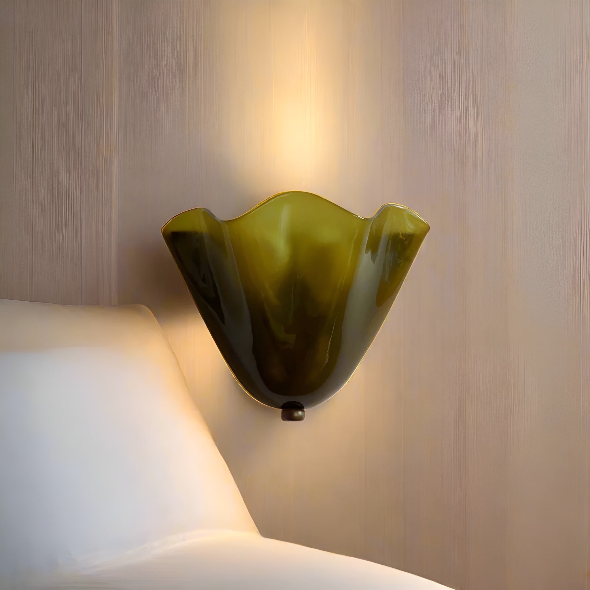 AURORIQUE - Applique Murale en Verre Rétro Lumière d'Accent LED Chaude