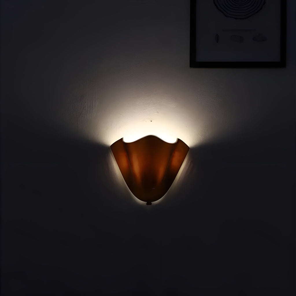 AURORIQUE - Applique Murale en Verre Rétro Lumière d'Accent LED Chaude