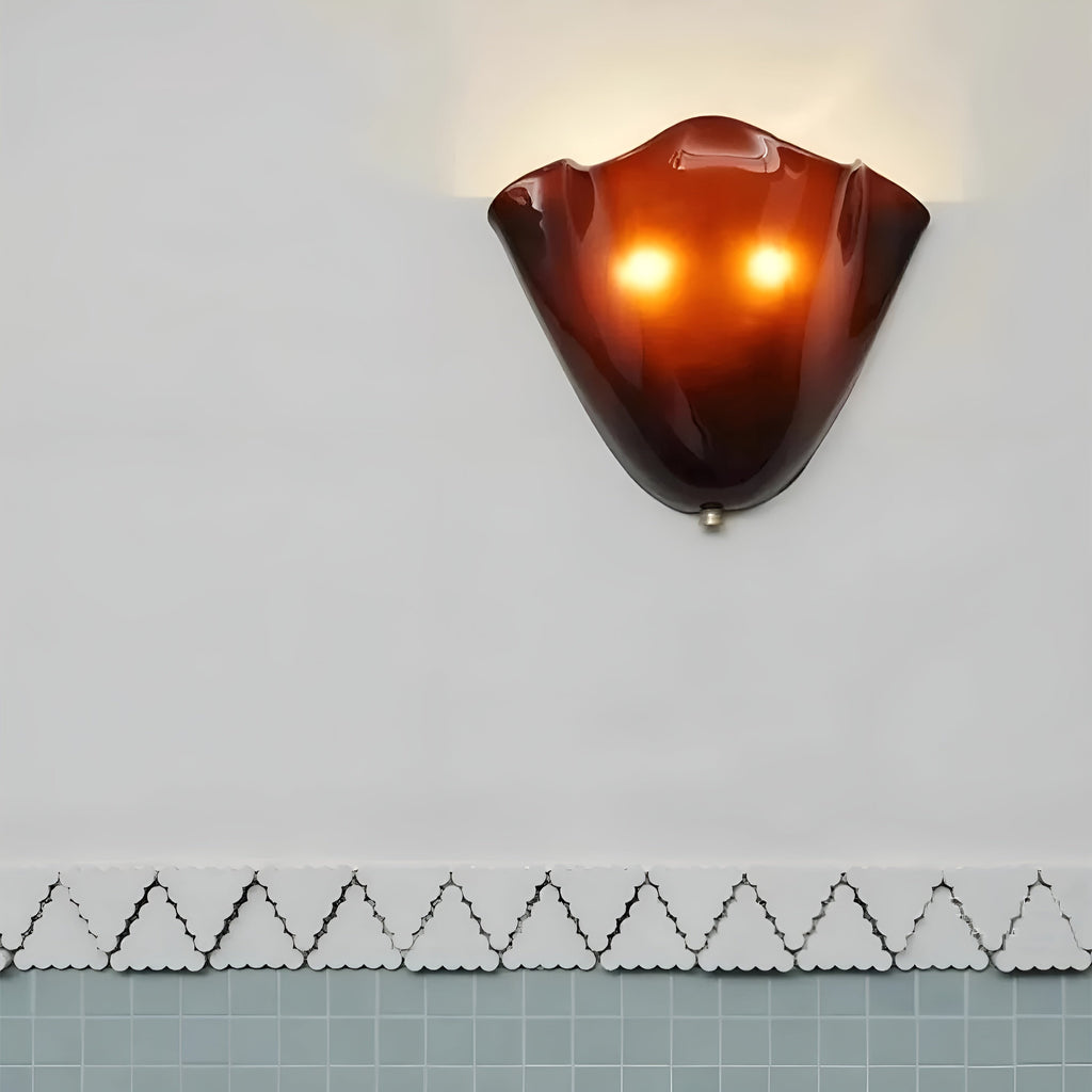 AURORIQUE - Applique Murale en Verre Rétro Lumière d'Accent LED Chaude