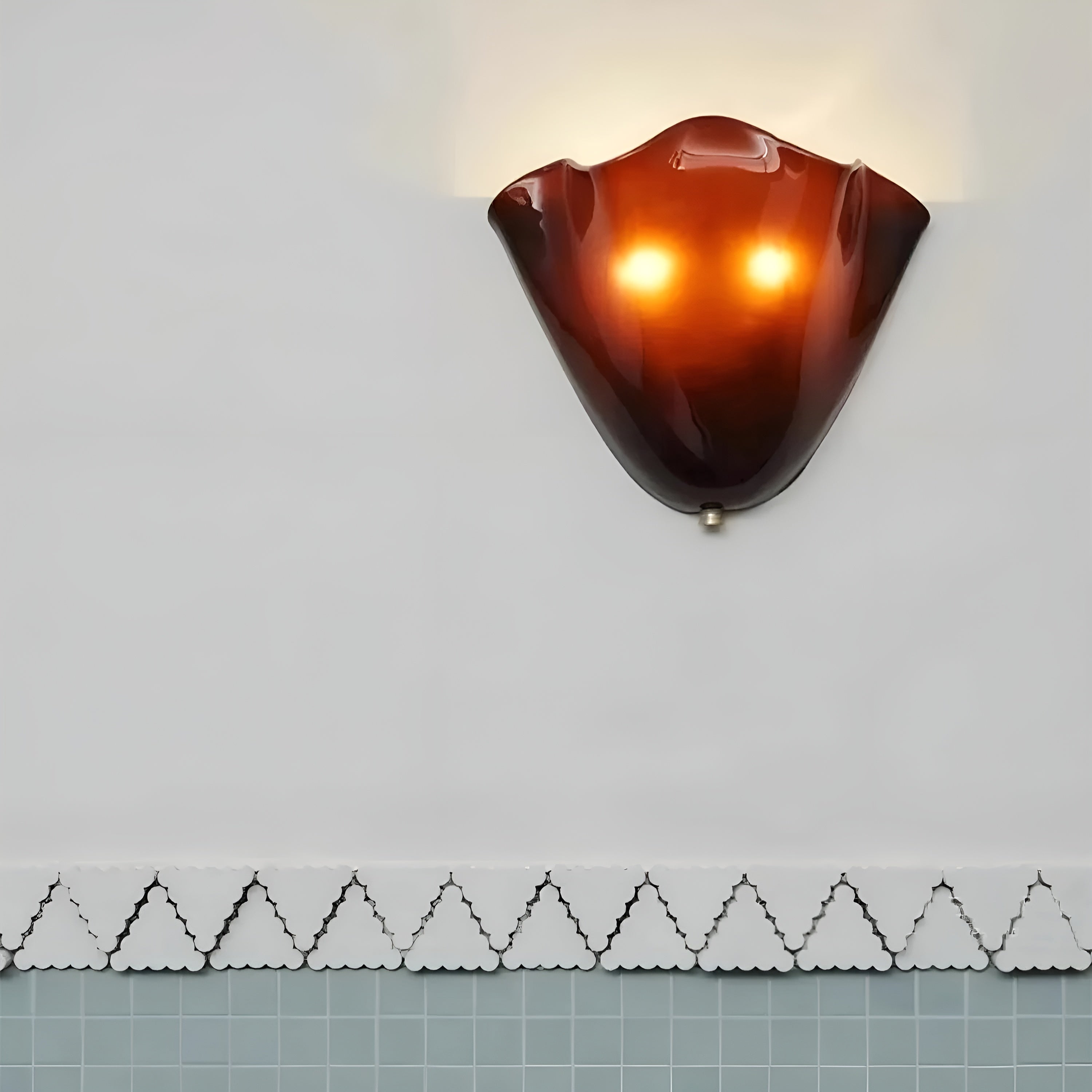 AURORIQUE - Applique Murale en Verre Rétro Lumière d'Accent LED Chaude