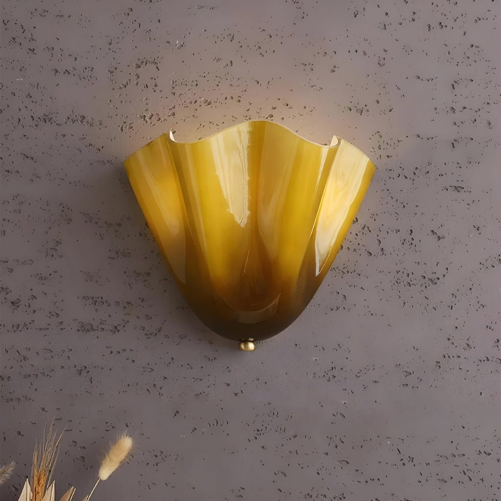 AURORIQUE - Applique Murale en Verre Rétro Lumière d'Accent LED Chaude