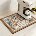 TILEDRIP – Tapis à café rétro absorbant pour le contrôle des déversements