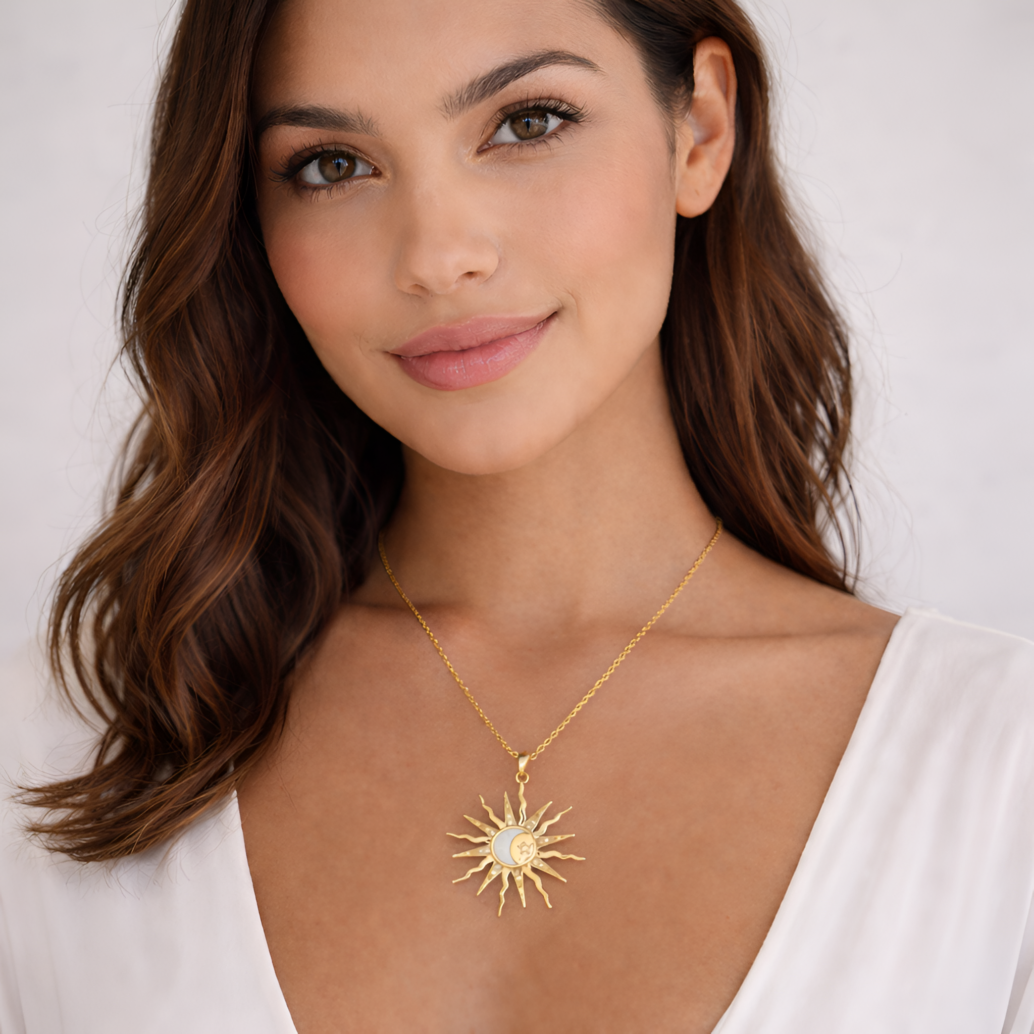 Skylar - Collier pendentif Celestial à strass pour femme
