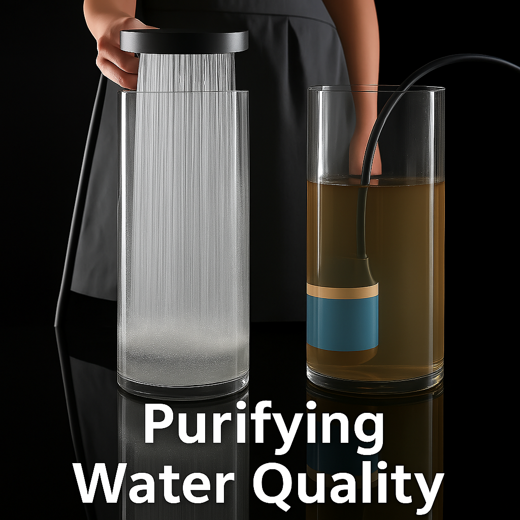 AQUAVITA - Douchette Filtrée Haute Pression avec Turbo Boost et Pulvérisation Pluie