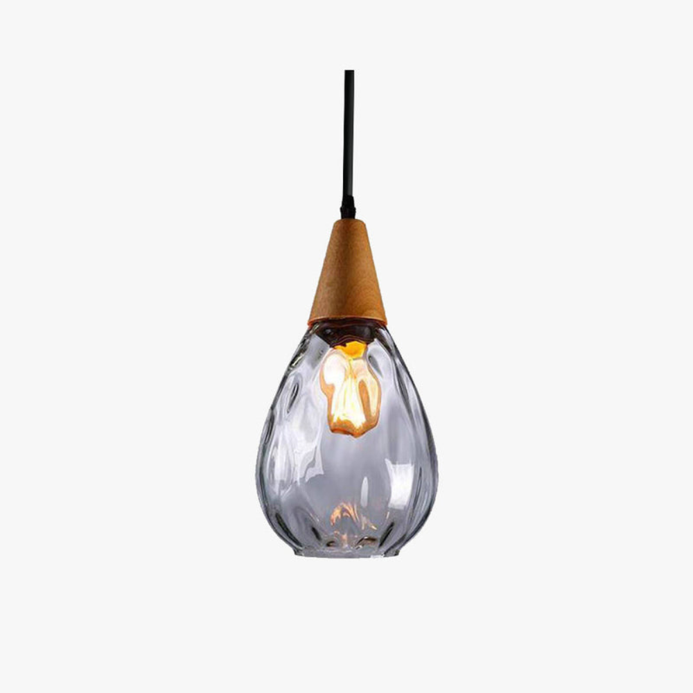 BRILLANTÉ - Suspension en verre vintage en forme de goutte d'eau pour l'ambiance de la maison