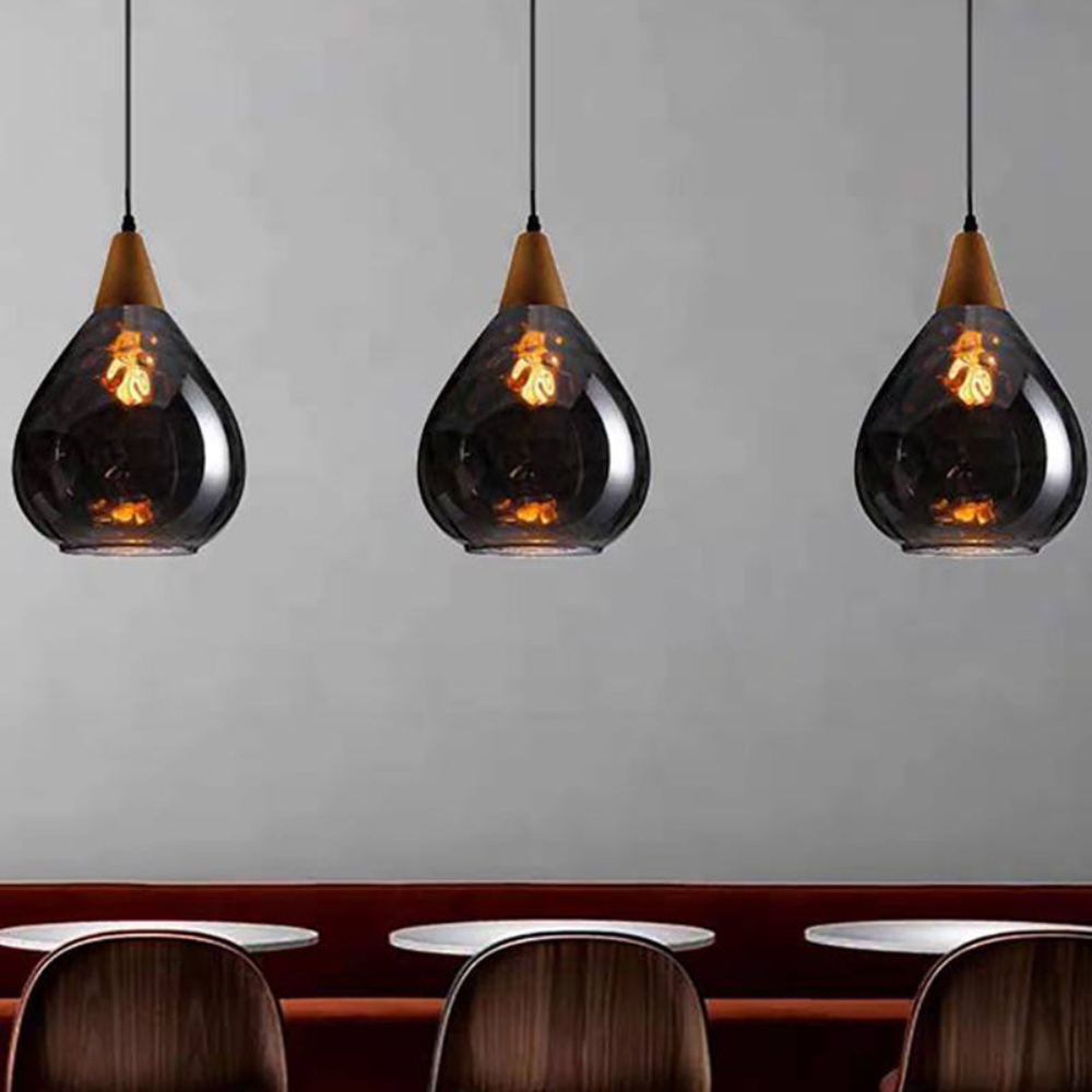 BRILLANTÉ - Suspension en verre vintage en forme de goutte d'eau pour l'ambiance de la maison