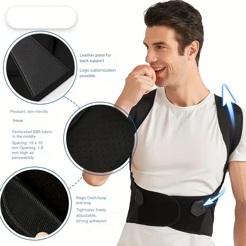 Support dorsal | Correcteur de posture | Soutien pour des épaules droites | PosturePro