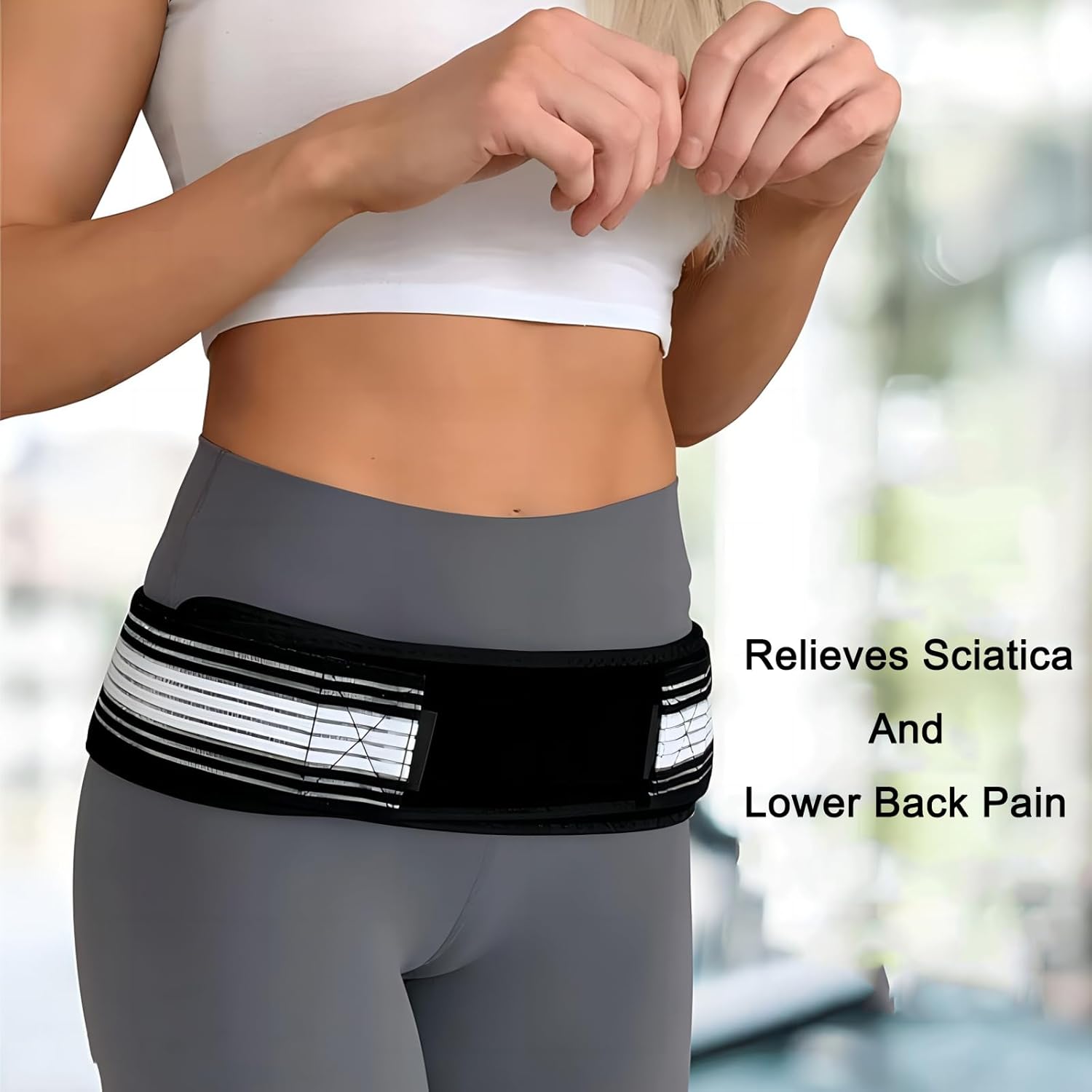 Soutien lombaire | Soulagement pour le sciatique | Ceinture de hanche réglable | BackTherapy