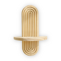 FormaEdge Étagère – Étagère Murale Géométrique Moderne en Bois (35 cm)