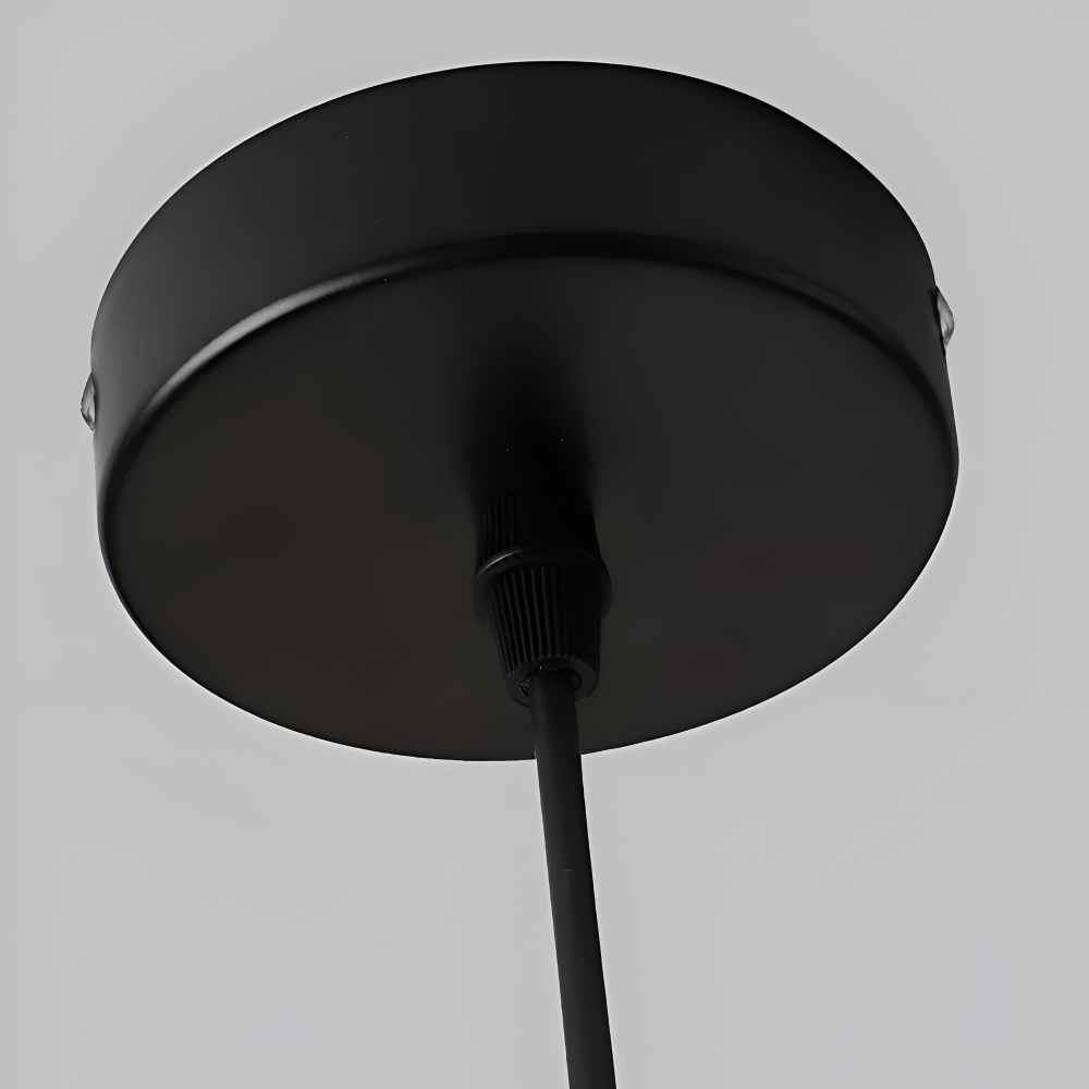 StoneLume Pendentif – Lampe à Pendule Industrielle Rustique en Pierre et Aluminium