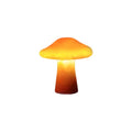 Lampes décoratives de jardin LED champignons orange en résine