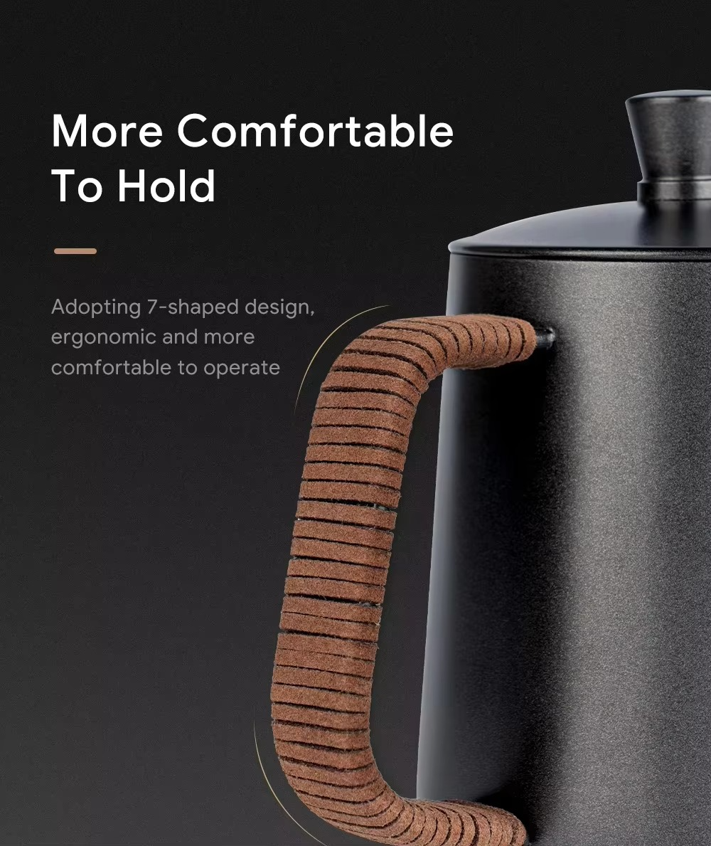 Carafe à café en acier inoxydable premium pour la préparation à domicile