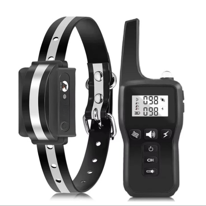 Collier d'entraînement électrique à batterie pour chiens avec télécommande et portée de 1000 m (100 000 cm) – PetControl