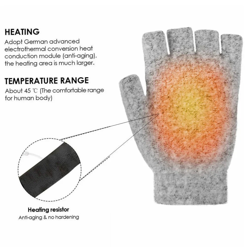 Skanto | Gants chauffants USB rechargeables à vagues chaudes