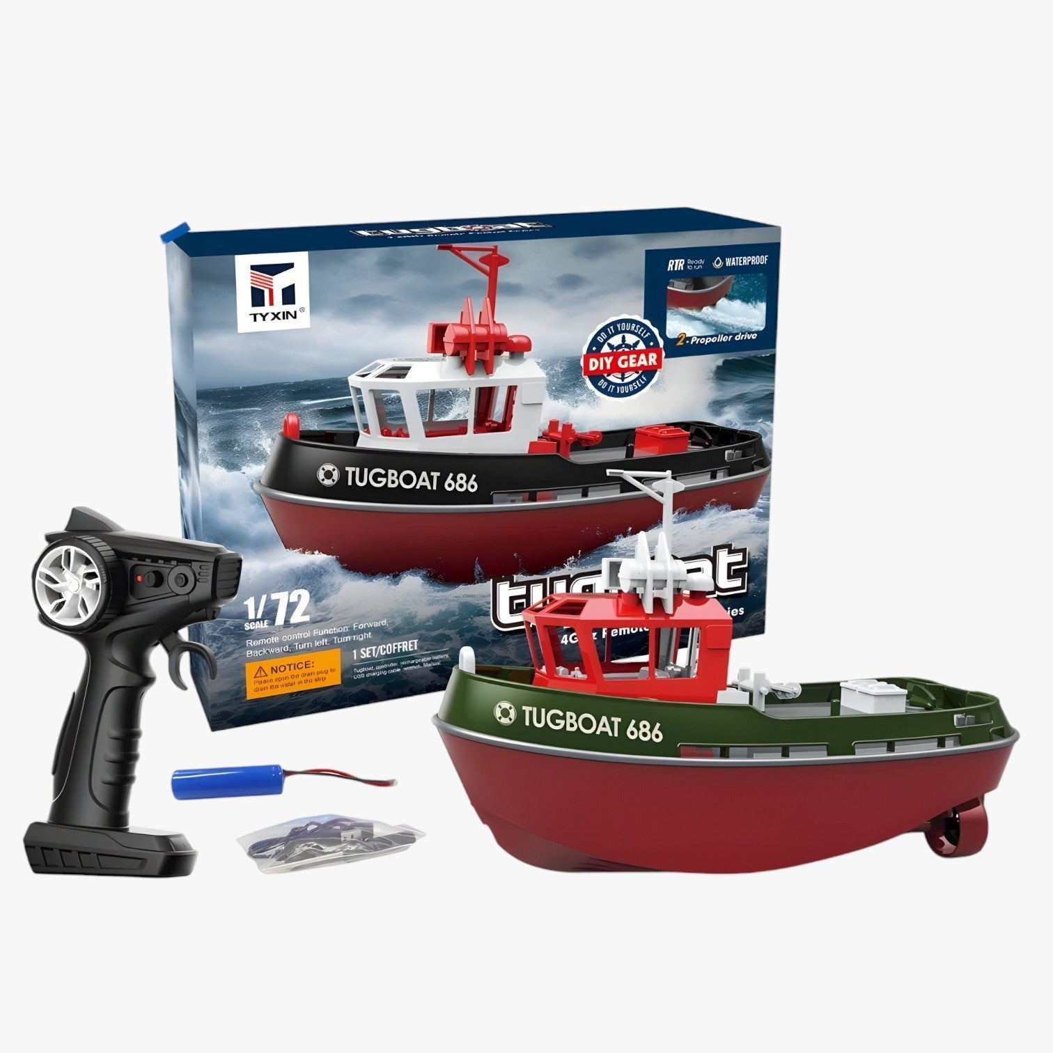 Bateau RC WaveCruze avec double moteur