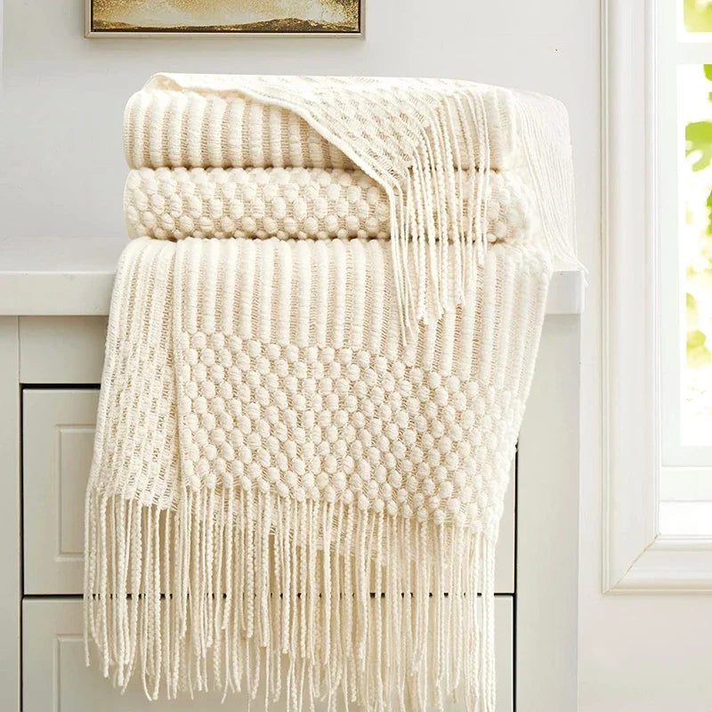 Couverture Boho-Luxe pour chambre et canapé