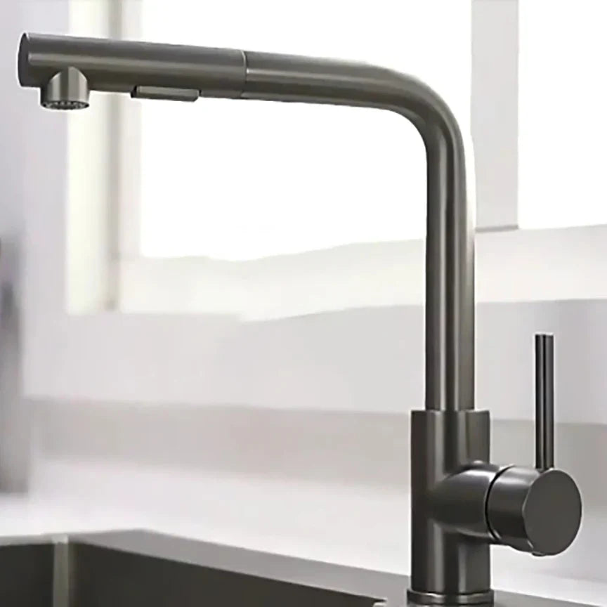 Robinet de cuisine pivotant à 360° avec douchette extractible