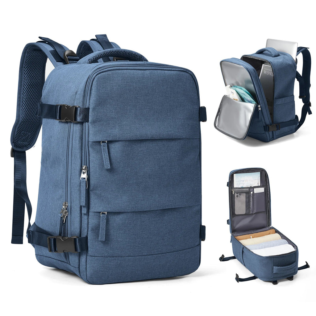Sac à dos de voyage Travomate | Étanche & Polyvalent | Compartiment pour ordinateur portable 15,6" | Grande capacité avec séparation humide-sèche