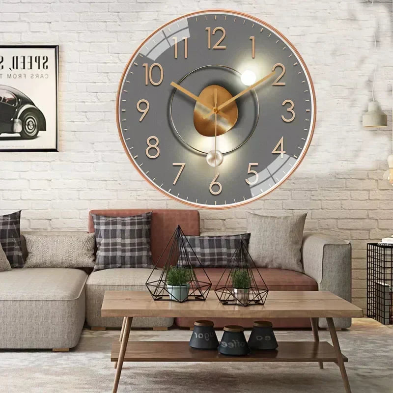 Horloge murale élégante, silencieuse et idéale pour chaque pièce