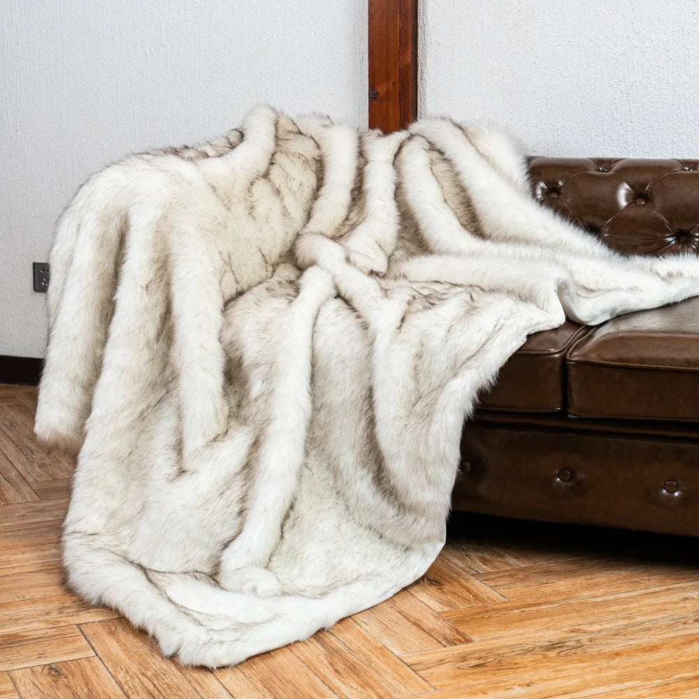 Couverture en fourrure de renard – profitez d'une opulence pure