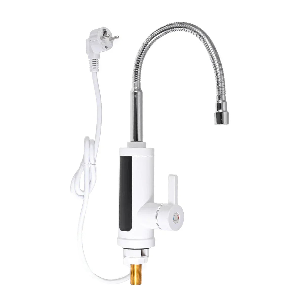 FlowHeat 3000W Robinet de Cuisine Eau Chaud Instantané – Robinet Électrique Mélangeur avec Affichage de Température