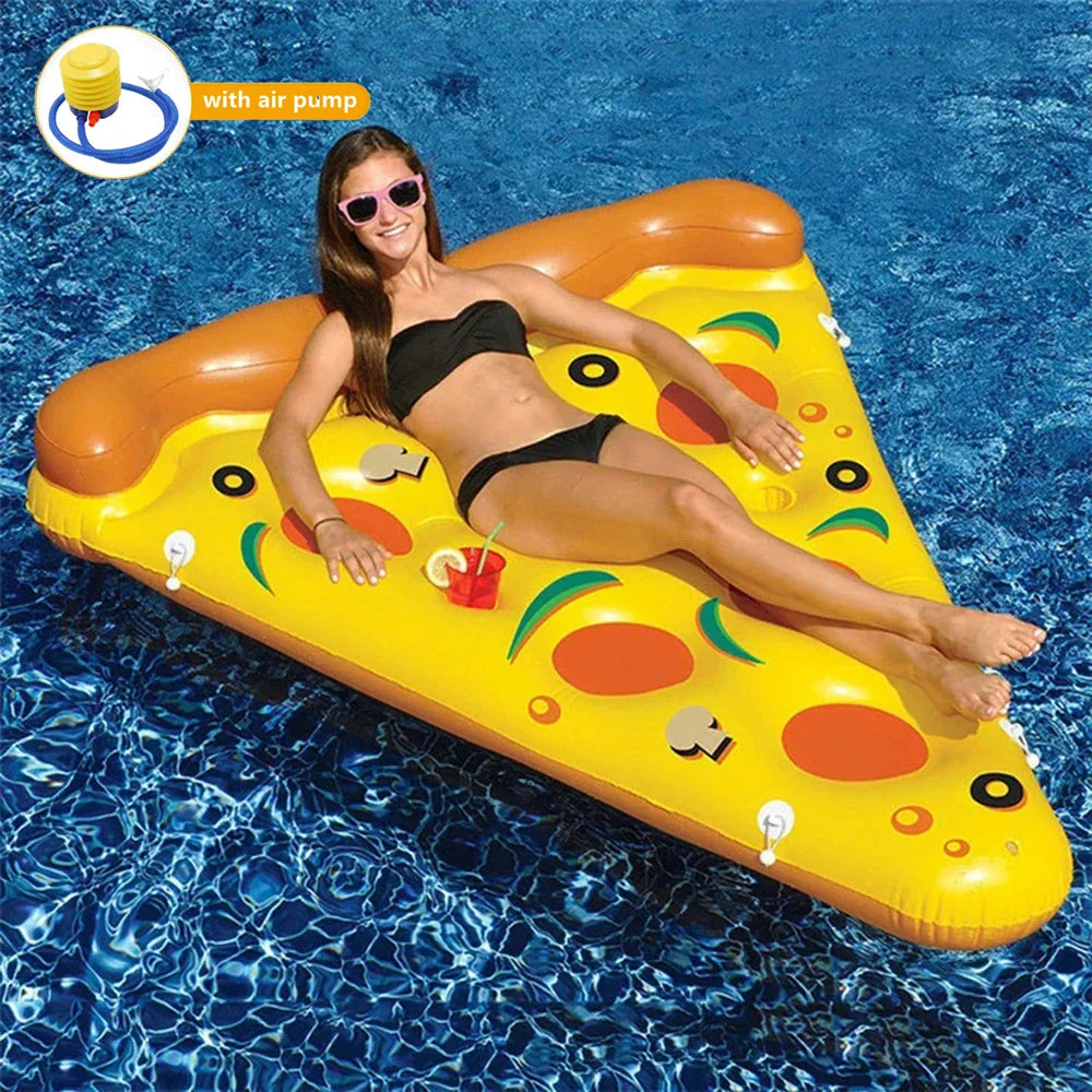 Matelas Gonflable Pizza Géant – Détendez-vous et Profitez avec Style