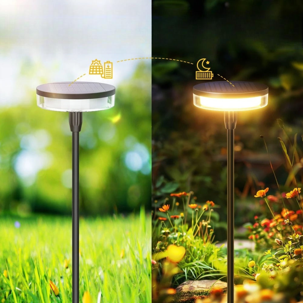 Lampe de jardin oscillante à énergie solaire
