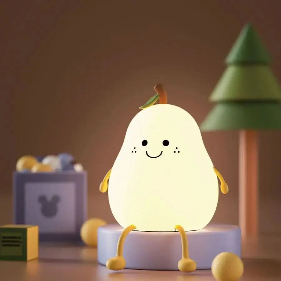 Lampe de nuit rechargeable en silicone pour enfants