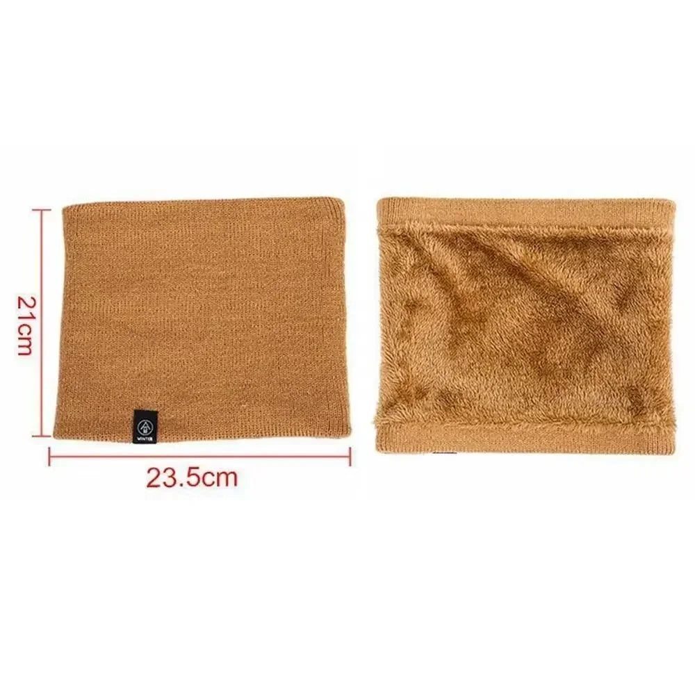 ThermoKnit Pro | Écharpe en tricot chaude avec doublure en polaire | Coupe-vent & Respirante | Protection de cou multifonction réglable pour hommes & femmes