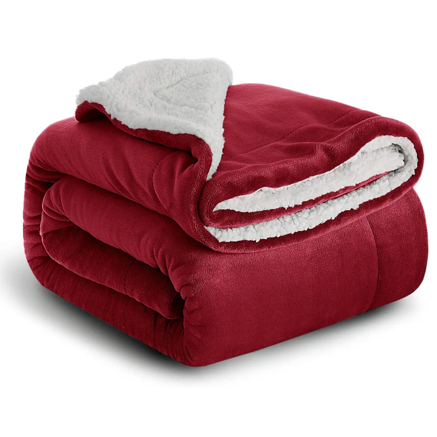 Couverture en sherpa réversible