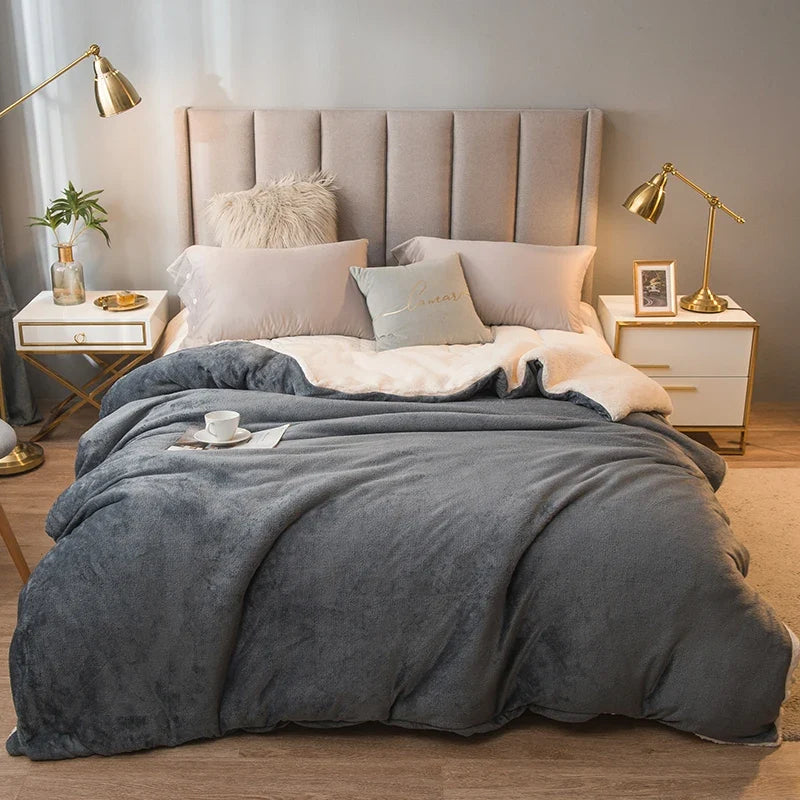 Housse de couette en Thermofleece réversible