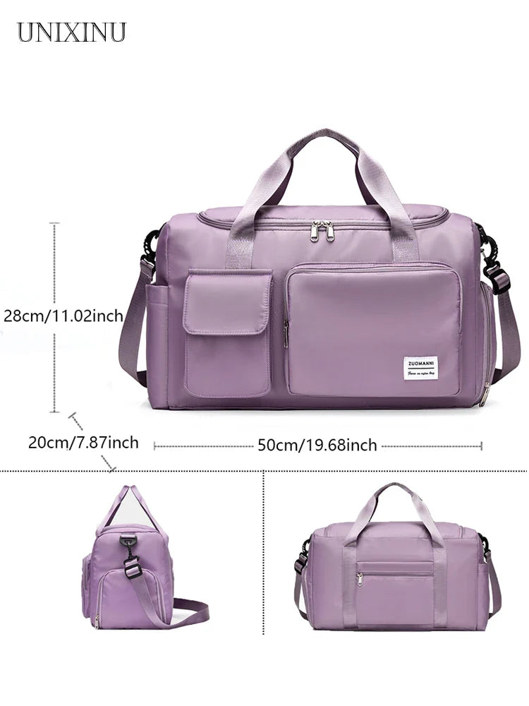 Sac de voyage Veyora WeekAir | Capacité de 35 L | Avec compartiment à chaussures & séparation humide/sèche | Pour les voyages en avion, le sport & les escapades de week-end