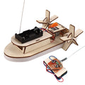 Bateau Éducatif en Bois DIY – Construisez Votre Propre Bateau Jouet Électrique