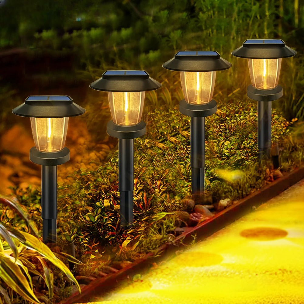 Lampe de jardin solaire décorative