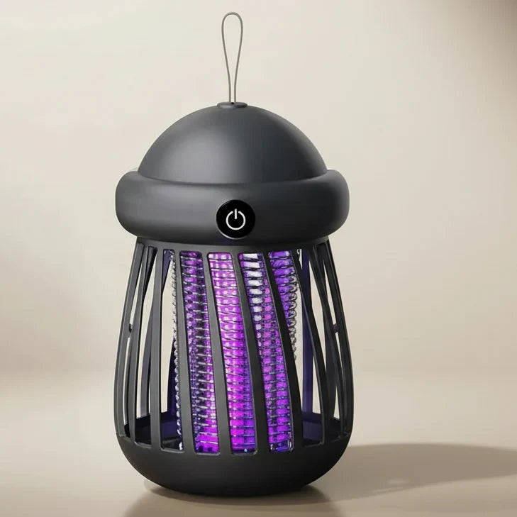 Lampe UV anti-moustiques avec grille électrique 3000V – rechargeable