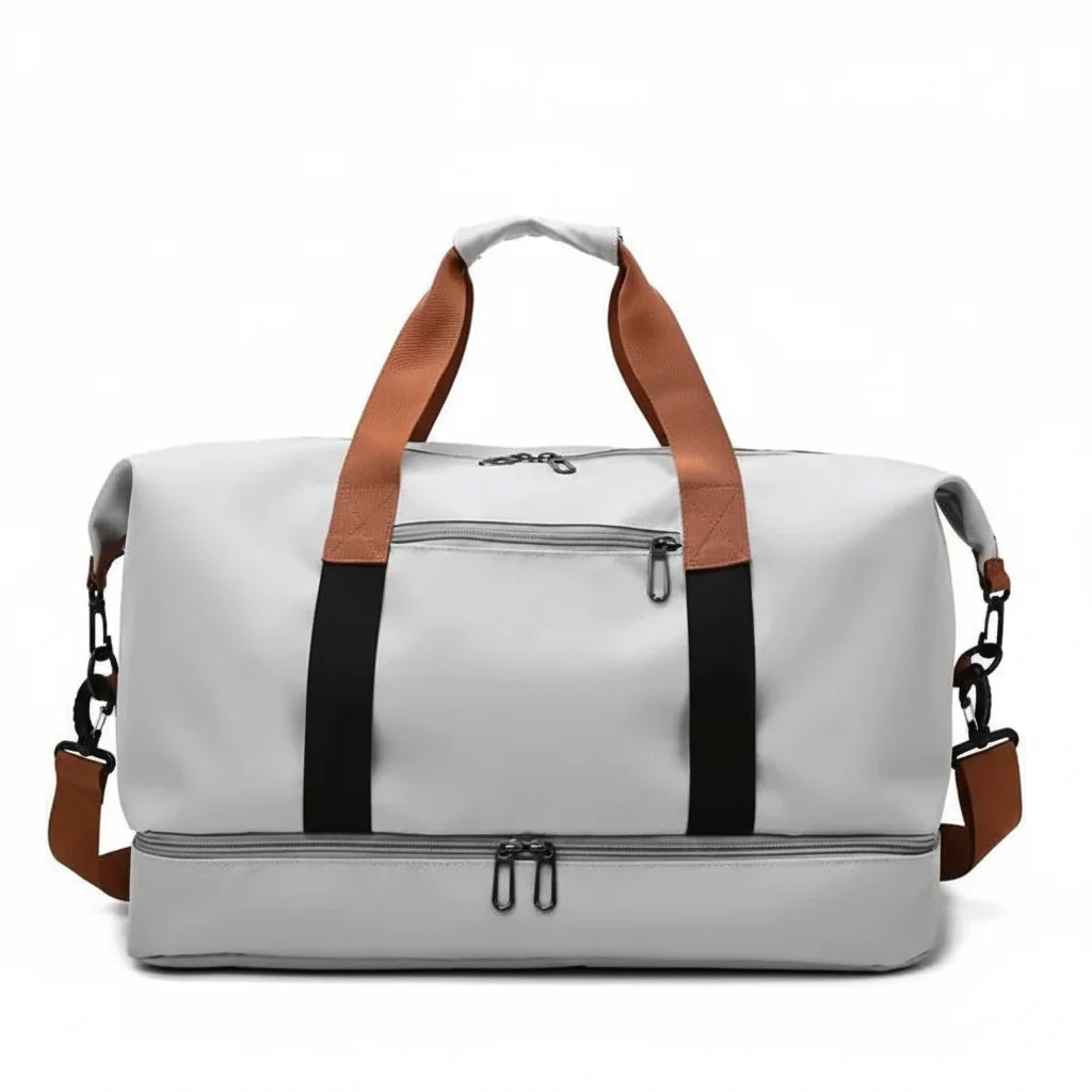 FITVOYAGE – Sac de sport avec compartiment à chaussures et compartiment humide