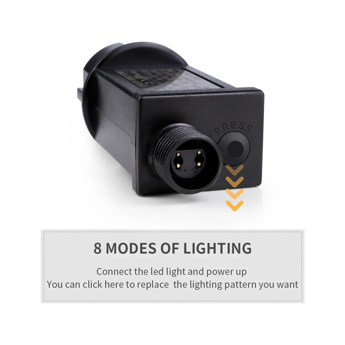 LuminaraX | Guirlande LED extérieure 24V | 8 modes d'éclairage | Étanche IP65 | 10–100 m | Pour jardin, maison & décoration de Noël