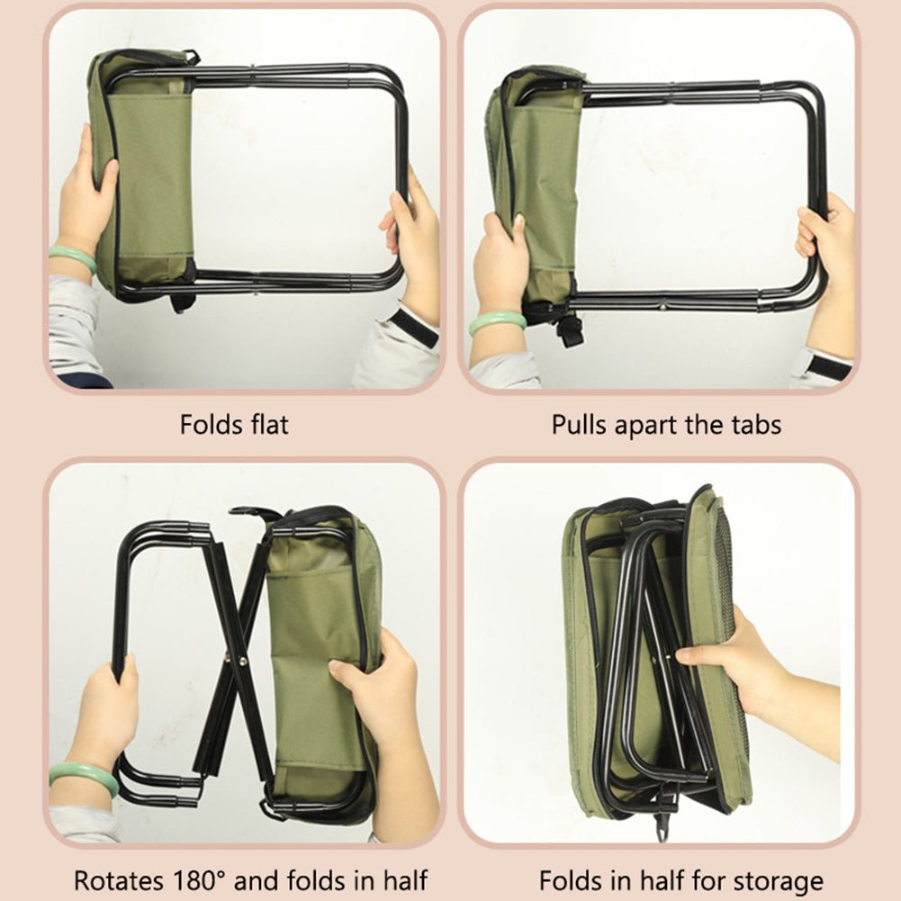 SAC À CHAISE 2 EN 1 – Chaise pliante étanche & sac à dos pour aventures en plein air