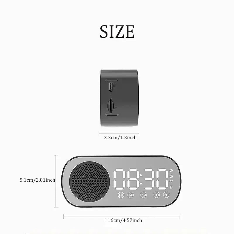 Skanto | Réveil numérique avec haut-parleur Bluetooth et radio FM
