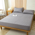Housse de Matelas Imperméable – Protection pour Taille Twin/Full/140/160, Gris/Blanc, Options de Tailles Multiples