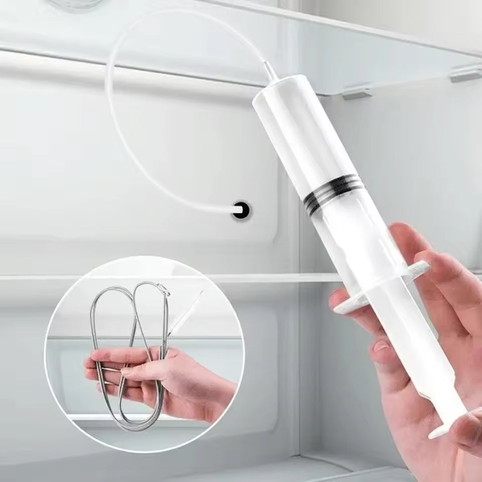 Kit de nettoyage réfrigérateur & évier | Brosse flexible & spray | Nettoyage en profondeur hygiénique