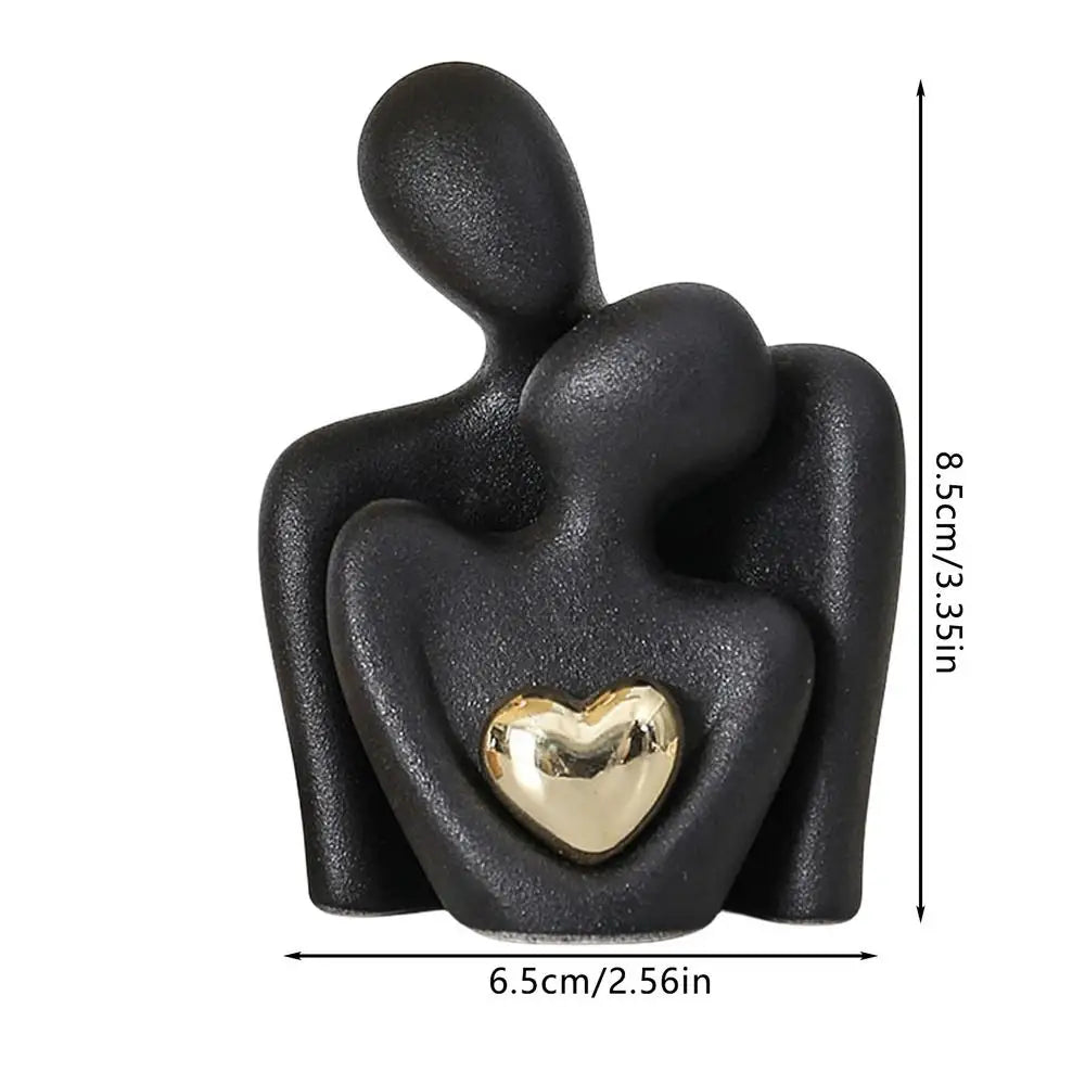 Statue d'Étreinte Réconfortante – Amour et Connexion