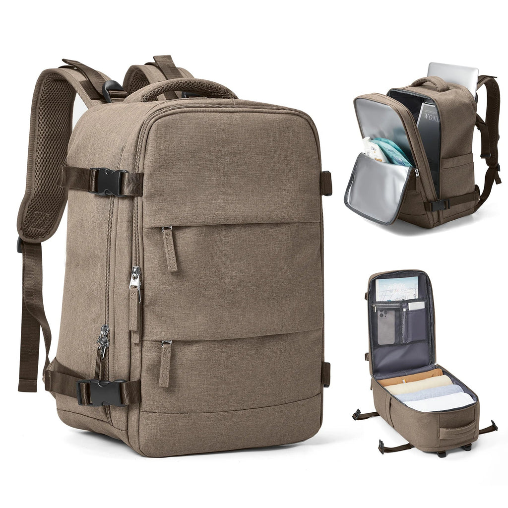 Sac à dos de voyage Travomate | Étanche & Polyvalent | Compartiment pour ordinateur portable 15,6" | Grande capacité avec séparation humide-sèche